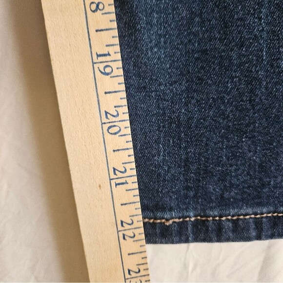 Levi's 515 Jeans Women 10 (31x22) Capris Classic Straight Mid Rise Pockets Blue - Picture 5 of 11